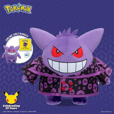 Gengar build a bear - Made from a blend of mild detergents and water softeners, Bear Stuff Cleaner is simple to use. Just spray the affected area, then blot and wipe with a clean cloth! Allow your furry friend to air dry and then brush the cleaned area. If your furry friend requires more than a spot cleaning, place it inside a pillow case and knot the case closed.